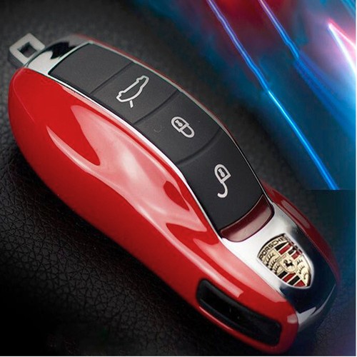 Funda protectora roja con llave de coche para Porsche Cayenne Panamera Macan Boxster 718 - Imagen 4 de 7