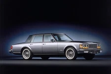 1979 Cadillac Seville Elegante silver | POSTER 24 X 36 INCH | Vintage classic