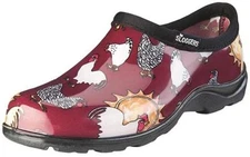 SLOGGERS 5116CBR08 SIZE 8 WOMENS GARDEN SHOE RED BARN CHICKEN WATERPROOF 4273009