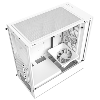 NZXT H510 Elite Mid-Tower Case (Matte White) Mini ITX WITH FANS