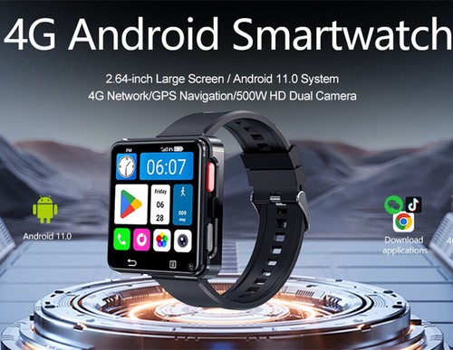 Smart Watch 2.64" Screen Android 11 Dual 5MP Camera 1200mAh Battery Smartwatch - Zdjęcie 14 z 22
