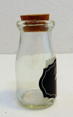 Glass 4" High Spice Herb Jar Bottle Storage Cork Top Lid Melissa and Roy 5/4/13 - Picture 3 of 8