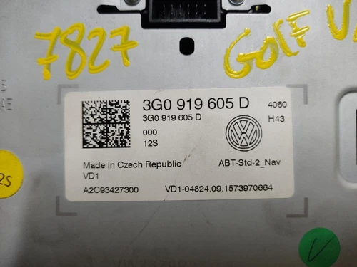3G0919605D Sistema Audio/Radio Cd para VOLKSWAGEN GOLF VII (5G1/BE1) 20 1077266 - Imagen 4 de 11