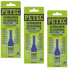 Petec 3x Schraubensicherung blau Mittelfest 5g Sb-Karte