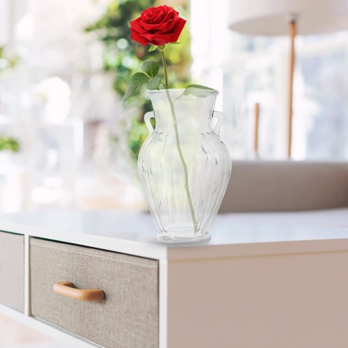 Doppelohr gestreifte Vase Büro klar Blume Deko Blumen - Bild 12 von 12
