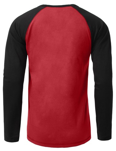 NE PEOPLE Para Hombre Mangas Largas Diaria Plaqueta con Botones Reglan Camiseta Dos Tonos -NEMT24 - Imagen 22 de 31