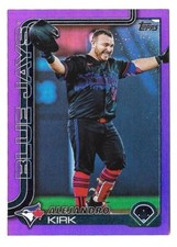 2025 TOPPS SERIES 2 ALEJANDRO KIRK PURPLE RAINBOW FOIL #135/250 (BLUE JAYS)