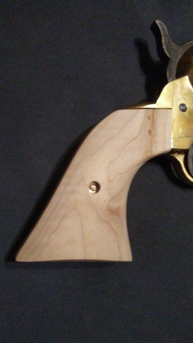 Handmade Grips Pietta 1851 Navy Black Powder DIY Figured Maple Wood New - Picture 3 of 7