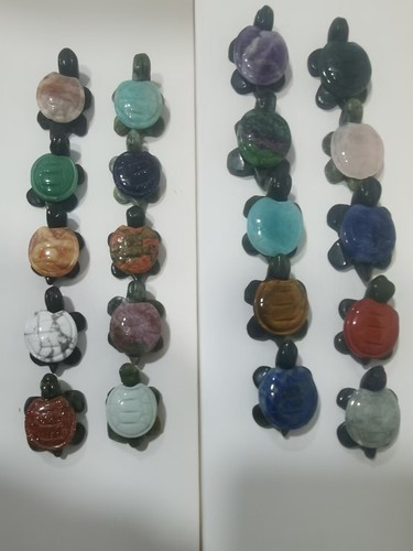 100 piezas Mezcla Cuarzo Natural Cristal Curativo Tallado Tortuga Calavera Animal Reiki Regalo - Imagen 3 de 4