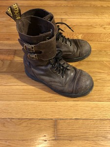 dr martens buckle strap boots