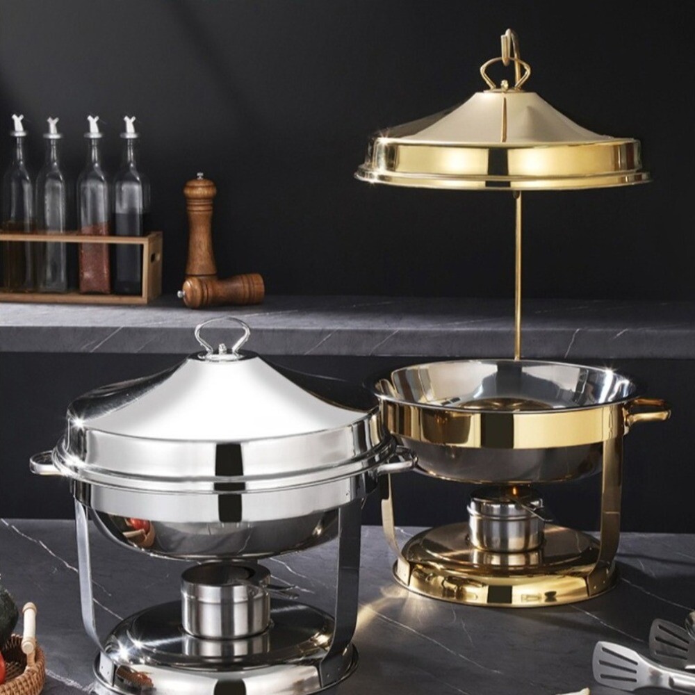 4,5 Liter Buffet-Essofen Edelstahl Serviertablett Hotelbedarf