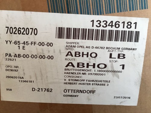 Opel GM Tacho Neu Kombiinstrument Tachoanzeiger 13346181 Instrument 12 56 753 - Picture 10 of 12