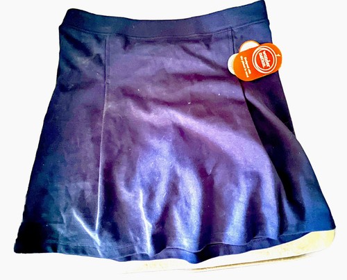 School Uniform Skirt Wonder Nation Navy Blue Sz 16 Girls New NWT Stretch Waist - Picture 2 of 5