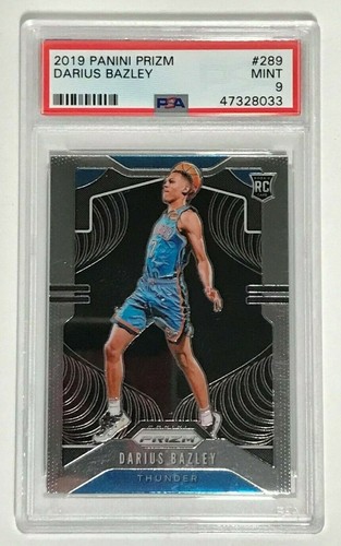 DARIUS BAZLEY Thunder 2019-2020 PSA 9 NBA Panini Prizm Base Rookie #289 - Imagen 1 de 2