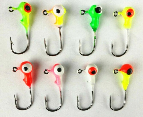 50PCS/Pack 1/32oz 2cm Lead Jig Heads Fishing Hooks Crappie Lure Tackle Bait Jigs - Picture 8 of 9