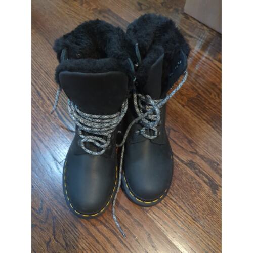 Dr. Martens Serena Collar Faux Fur Lined Lace Up Boots - Picture 3 of 4