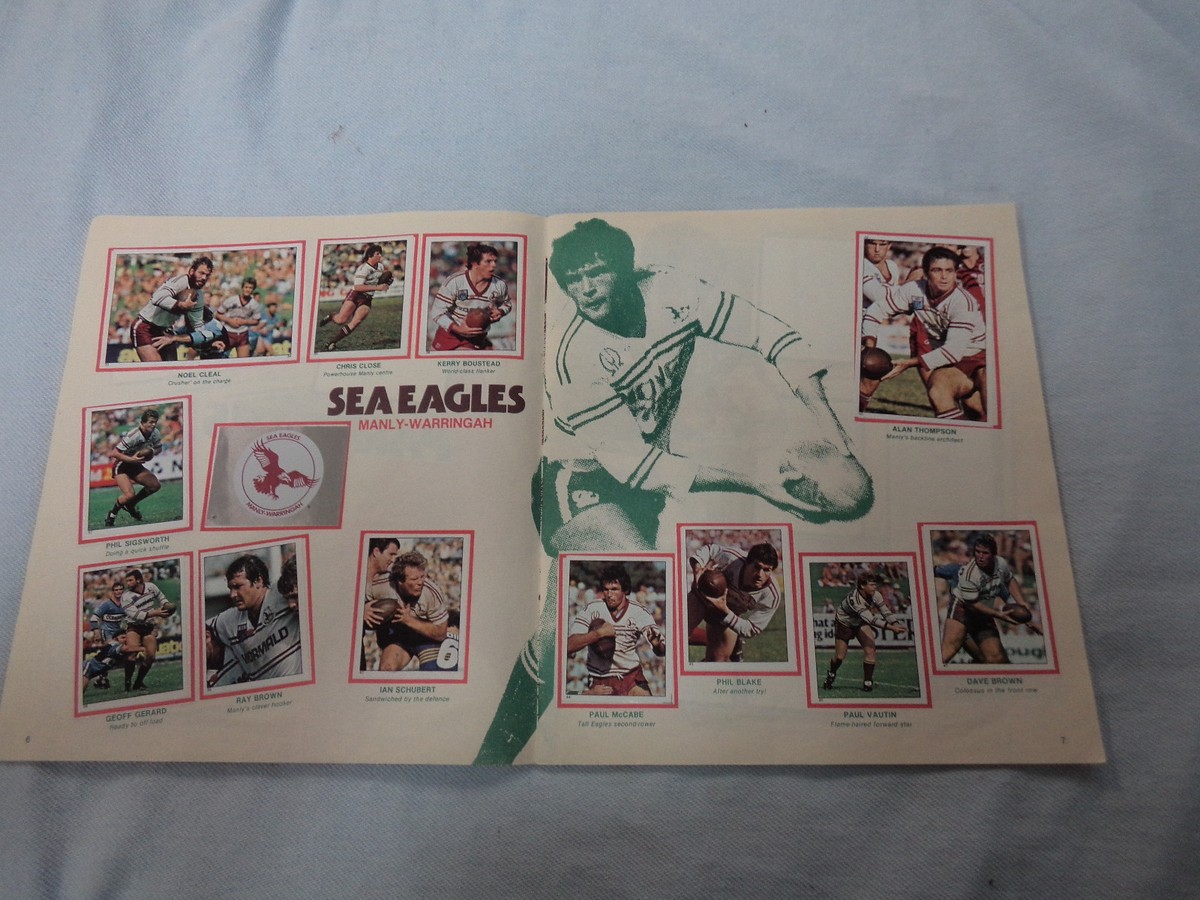 T306. SET(172) 1984 SCANLENS RUGBY LEAGUE STICKERS & ALBUM