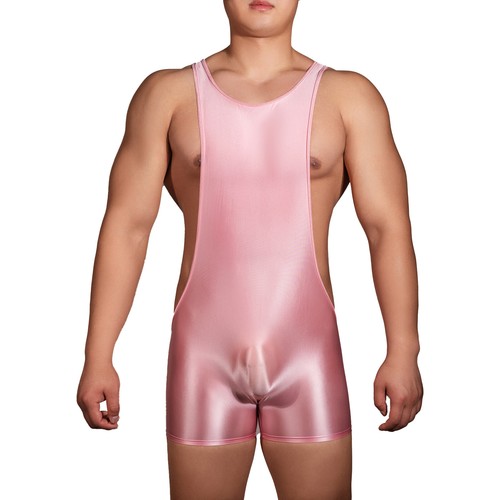 Para hombre Camisetas interiores ajustadas boxer con tanque brillante al óleo Ropa de noche - Imagen 106 de 220
