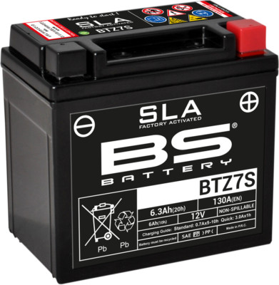 AKKU BTZ7S SLA 12V 130 A YAMAHA YFZ 450 XSE
