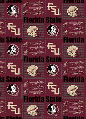 Florida State University FSU Seminoles Cotton Fabric by the Yard-ALL PATTERNS - Picture 10 of 20