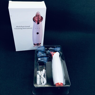 Electric Facial Blackhead Remover Nose Pore Pimple Cleaner Vacuum Extractor Set