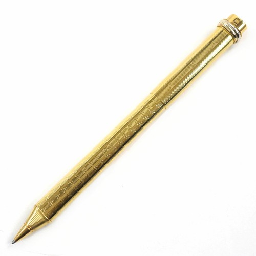 Cartier Vintage Trinity All-over Pattern Cap Ballpoint Pen Gold Used - Picture 17 of 24