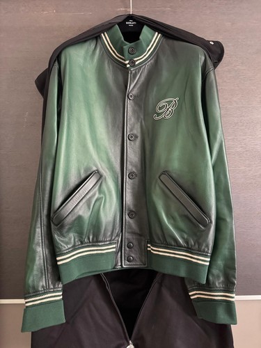 BERLUTI PATINA LEATHER BLOUSON GREEN JACKET - NEW WITH TAGS - Picture 2 of 17