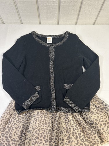 Gymboree Girls Sweater Cardigan Leopard Print Tutu Set Size 5 EUC - Picture 3 of 9