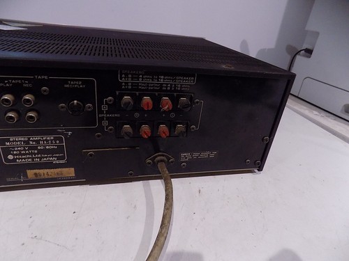 Hitachi HA-250 Stereo Amplifier Amp UNTESTED Sold as SPARES/PARTS - Photo 8/10
