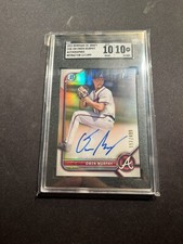 2022 Bowman Draft Chrome Refractor /499 Owen Murphy #CDA-OM Auto SGC 10 AUTO 10