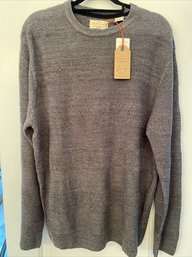 NWT Wheatherprf Vintage Original Men's Gray Crewneck Sweater 100% Cotton Sz XL - Picture 2 of 11
