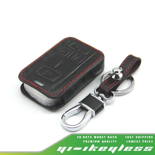 Funda de cuero para Buick GM Chevrolet Silverado llave inteligente remota 4 botones - Imagen 3 de 7