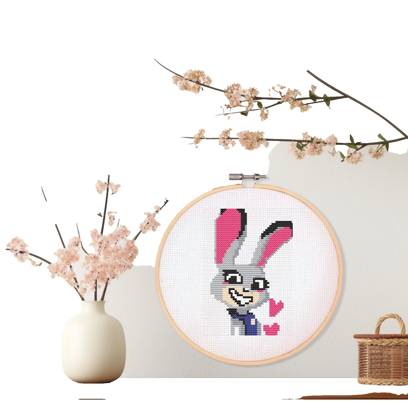 Dibujos animados, personajes de película/TV Bordado a Mano Enmarcado fotos