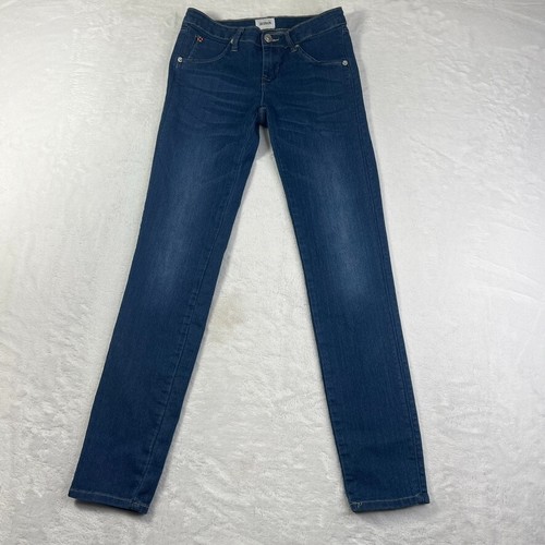 Hudson Girls Blue Skinny Fit Medium Wash Jegging Jeans Size 14 (25x28) Flap - Picture 2 of 16