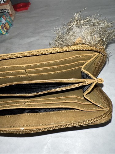 RARE Loungefly Star Wars Ewok Wallet Furry Zip Around 1990s Y2K Wicket - Picture 16 of 17