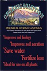 ORGANIC SOLUTION Worm Castings 25 QT TEMPORARILY OUT OF STOCK