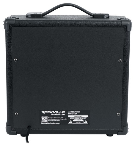 Rockville G-AMP 20 Watt Guitar Amplifier Dual Input Combo Amp Bluetooth/Delay - Picture 6 of 9