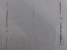 Qty. 100 White High-Density Bags 8.5" x 11" Plastic Merchandise Shopping Bag