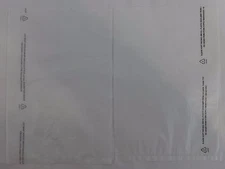 Qty. 100 White High-Density Bags 8.5" x 11" Plastic Merchandise Shopping Bag