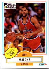 1990 Fleer #195 Jeff Malone NearMint/Mint
