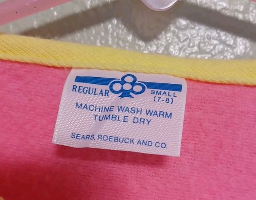 Vintage Kids/ Girls Sears Ice Cream Sweatshirt Size Small (7-8) used As-Is - Picture 6 of 7