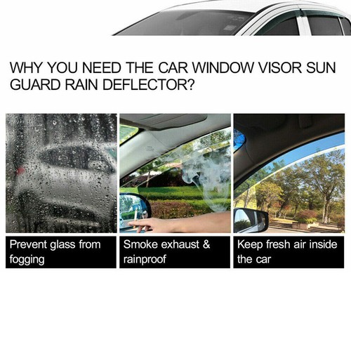 Para Toyota Corolla 2009-2013 JDM Estilo Mugen visera para ventana protector solar ventilación - Imagen 8 de 22