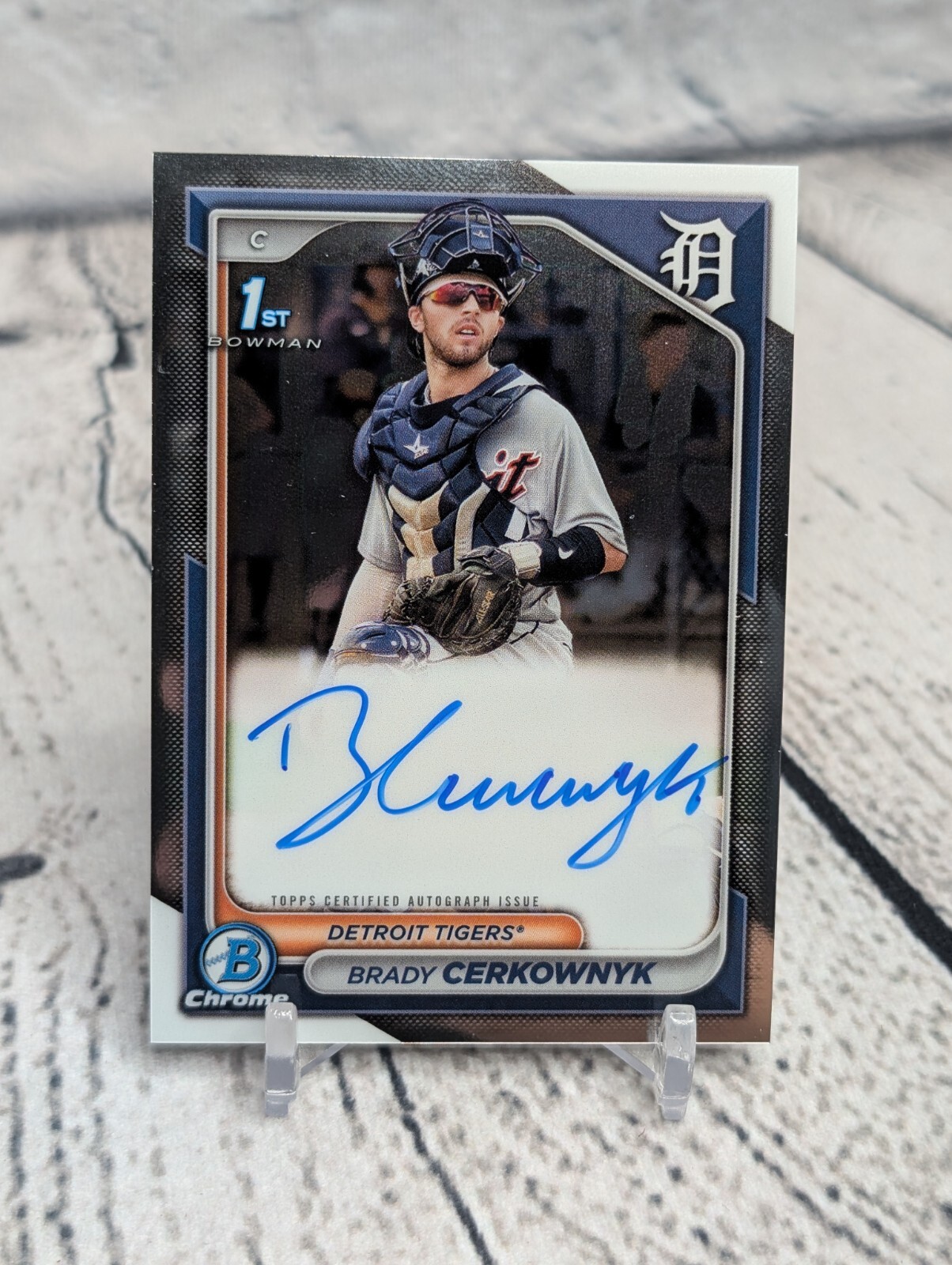2024 Bowman Chrome Brady Cerkownyk 1st Bowman Auto #CPA-BCE Tigers