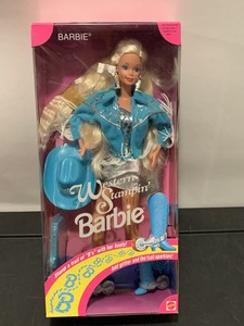 1993 VINTAGE WESTERN STAMPIN BARBIE DOLL COWBOY Spur Boots Mattel