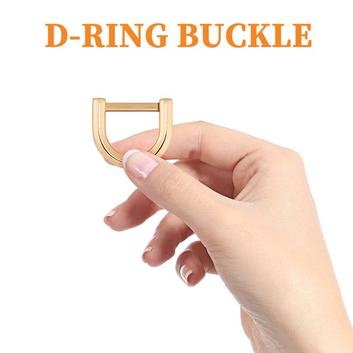 Accesorios de herrajes con hebilla tipo D llaveros en forma de D anillos clip - Imagen 11 de 12