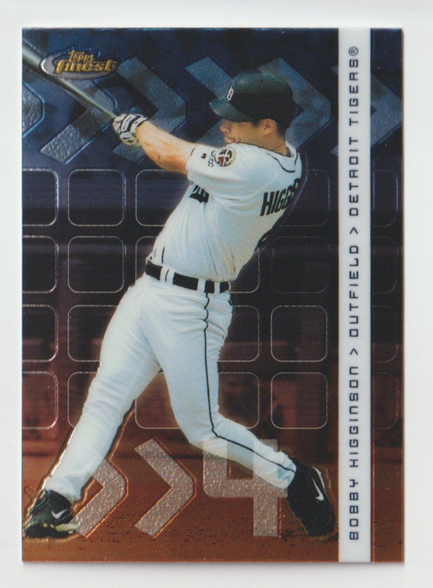 2002 Topps Finest Baseball #34 Bobby Higginson - Detroit Tigers