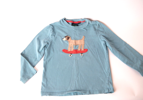 Mini Boden Long Sleeve Shirt Lot of 3 Applique Sz 5-6 Bike Guitar Skateboard Dog - Picture 7 of 9