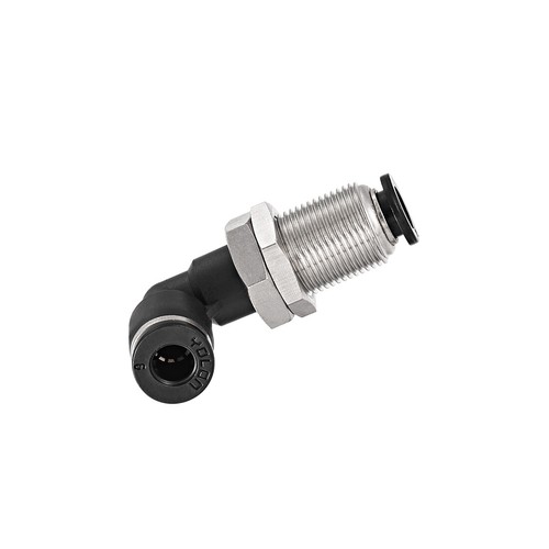 2 End 6mm Tube Push Lock Elbows, M14 L Shape Bulkhead Union Air Fittings