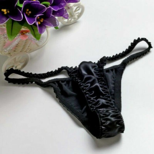 3x Lady 100% Silk Thong Panties Sexy G-string Briefs Underwear Lingerie Soft Red - Picture 12 of 12