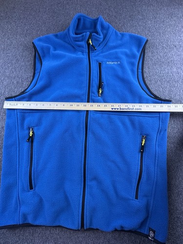Solaris Vest Mens X-Large Blue Fleece Polyester Logo Zipped Pockets Winter - Picture 5 of 13